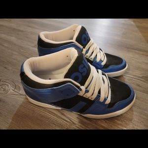 Osiris South Bronx Mid Blue White Patent Leather